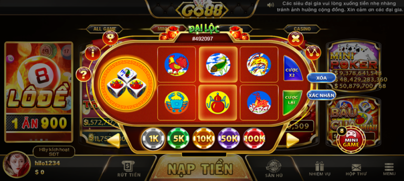 Bầu cua Mini Go88 TV - Tối ưu hóa trải nghiệm