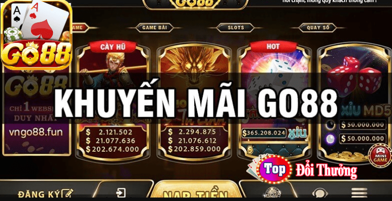 Khuyến mãi tại Go88 VIP giúp người chơi trải nghiệm thượng lưu, ưu đãi độc quyền