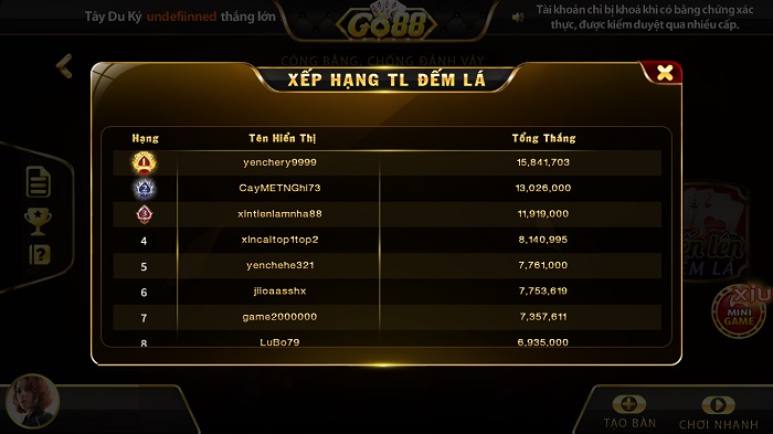 Tiến Lên Đếm Lá Play Go88 - Trải nghiệm mới mẻ và độc đáo